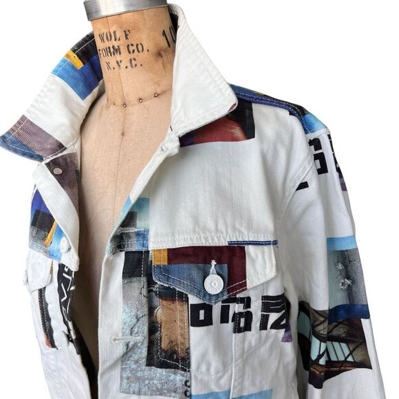 BDG Urban Outfitters Graphic Men’s Denim Jacket Size Medium - Picture 6 of 8